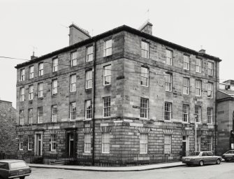 27, 29 Clarence Street, 95, 97 St Stephen Street.
View of street front from South.