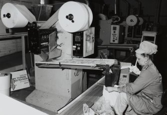55-57 Couper Street, Melrose Tea Packing Works, interior.
View of tea bag making machine.