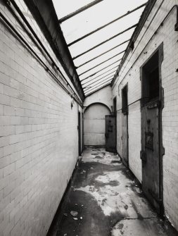 Interior, old cell block, general view.