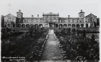 Photographic copy of a postcard.
General view of front.
Titled: 'Convalescent House, Murrayfield'.