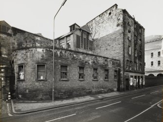 View from North North East of Cooperage and block containing Brewery Counting Room