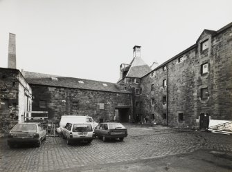 General view from North West of former Maltings and Kiln block, converted to accomodate the University of Edinburgh's Architecture Department