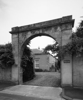 View of entrance archway