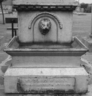 Dunmore Village Pump
Detail of lion's head water spout
