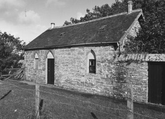 View of cottage in grounds from south