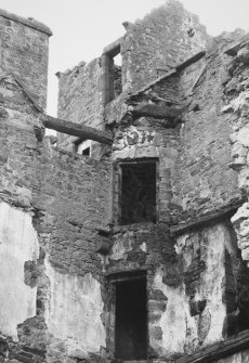 Interior.
Detail of cap house surviving roof of the tower.