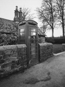 Aberdeen, Hazelhead Lodge, K6 Telephone Kiosk.
General view from North-West.
