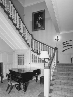 Interior.
View of principal staircase at ground floor from S.