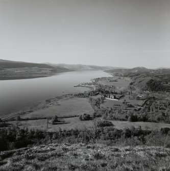 Inveraray, general.
Distant view of town, the Castle Estate and Loch Fyne from Dun na Cuaiche.