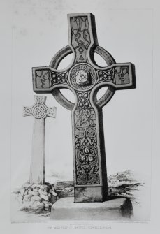 Kildalton Cross, Islay. Reverse face. From J Stuart, The Sculptured Stones of Scotland, ii, vol. ii, 1867, plate xxxvii.