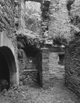 Ground level Detail of fireplace area