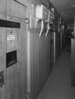 Interior. View of sub basement cell corridor