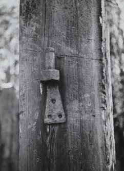 Newhaven Station.
Hand-made hinge crook of former gateway on path from sea-front.