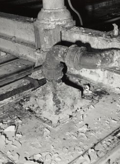 Craigmillar Brewery, tun room, interior
Detail of detail of drain viewed from basement