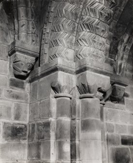 Dalmeny Parish Church, interior
Detail of base of chancel arch