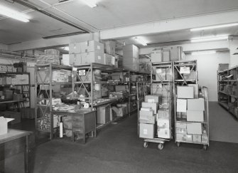 Interior. View of ground floor main warehouse from North