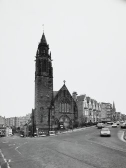 View from W showing frontage and tower