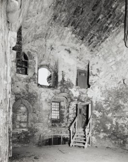 Interior, tower, second floor, main hall, view from South East.