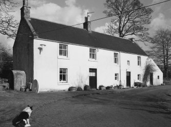 View of farm-house from SW (with sheep dog)