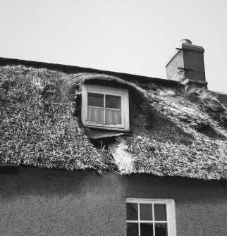 Detail of dormer in thatch on south elevation
