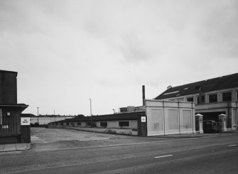Aberdeen, Berryden Road, Norco Dairy.
General view from West of milk float garage at North end of dairy.