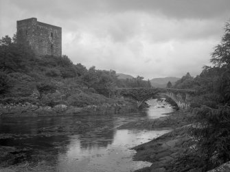 General view from north west of Kinlochaline Castle and Ivy Bridge