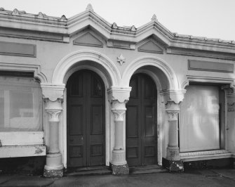 Detail of typical doors and masonry in range adjacent to terminal (10-12 Boat Brae)