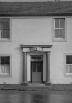 View of entrance door to Commercial Hotel, Elphinstone Street, Kincardine on Forth.