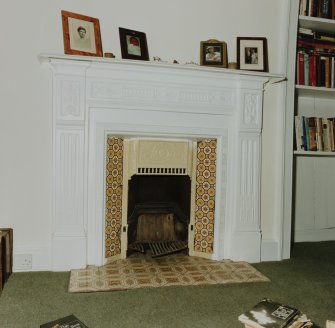 Edinburgh, 22 York Road, Grange House, interior.
Detail of fireplace in bedroom one.