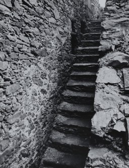 View of stair to wall-head.