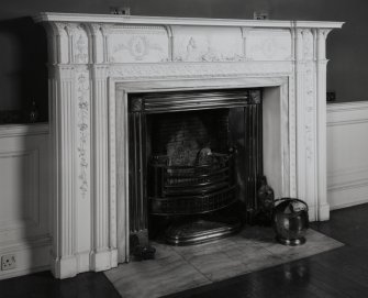 Interior.
Detail showing chimneypiece in drawing room.

