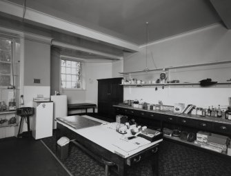 Interior.
View of kitchen in basement from W.
