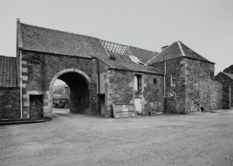 View from SSW of entrance in S end of steading.