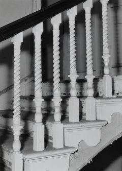 Interior.
Detail of stair balustrade.