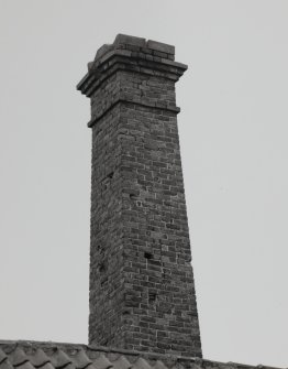 Detail of boiler house chimney from NW.
