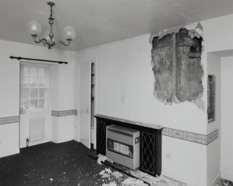 Interior, view of 1st fl South East room from West