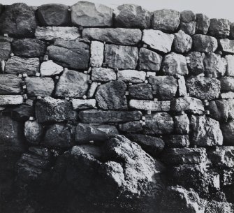 Detail of harbour wall.