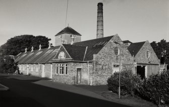 View of boiler house and workshop.