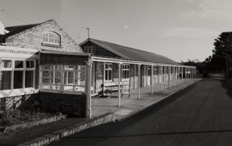 View of buildings, former barracks.