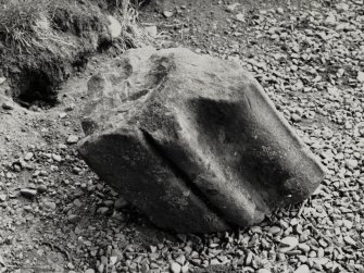 Detail showing fragment of vaulting rib.