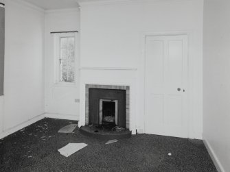 Interior view in Superintendants house showing fireplace