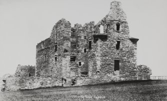 Copy of historic photograph showing general view.