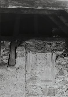 Interior.
Detail of heraldic panel.
