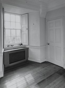 Interior. First floor drawing room detail of door and window