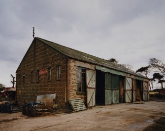 View of D Block from NE.