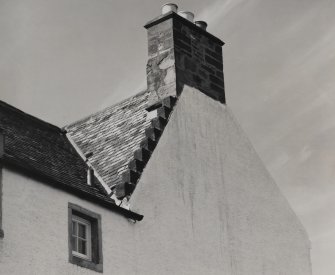 Detail of roof at N gable.