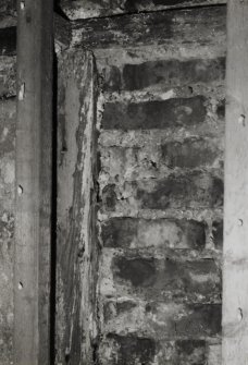 Interior.
Detail of first floor S wall.