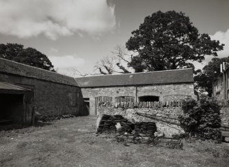 View across Stables courtyard from E.