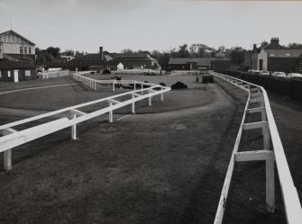 View of parade ring from N.