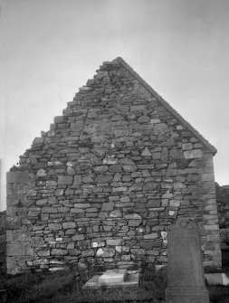 Iona, St Oran's Chapel.
View of East gable.